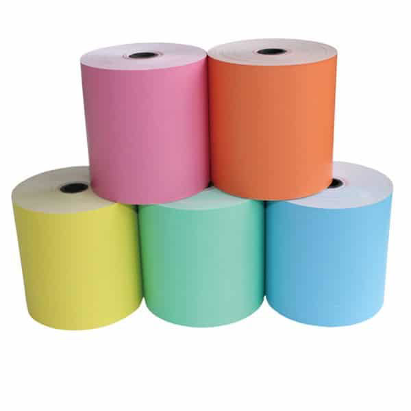 Picture of Pink 80mm x 80mm Thermal Printer Cash Roll (12mm core)